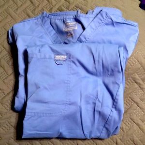 Cherokee blue scrub set.  New